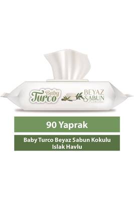 Baby turco - Baby Turco Beyaz Sabun Kokulu Islak Havlu 90'lı