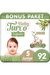 BABY TURCO - Baby Turco Doğadan Bebek Bezi 5 Numara 92 Adet