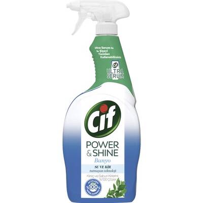 Cif Power Shine Cleanboost Sprey Temizleyici Banyo İçin Temizleyici ve Kireç Çözücü 750 ML