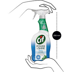 Cif Power Shine Cleanboost Sprey Temizleyici Banyo İçin Temizleyici ve Kireç Çözücü 750 ML - Thumbnail