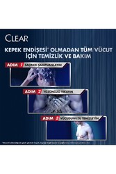 Clear Men 3 in 1 Şampuan & Duş Jeli Arındırıcı Kömür Saç Yüz Vücut İçin 350 ML - Thumbnail