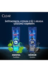 Clear Men 3 in 1 Şampuan & Duş Jeli Arındırıcı Kömür Saç Yüz Vücut İçin 350 ML - Thumbnail