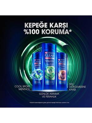 Clear Men Kepeğe Karşı Etkili Şampuan Günlük Arınma ve Ferahlık 350 ML