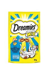 Dreamies Mix Somonlu ve Peynirli Kedi Ödül Bisküvisi 60 G - Thumbnail