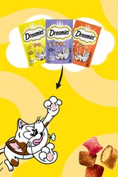 Dreamies Mix Somonlu ve Peynirli Kedi Ödül Bisküvisi 60 G - Thumbnail