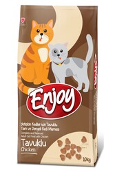 Enjoy Tavuklu Yetişkin Kedi Maması 10 KG - Thumbnail