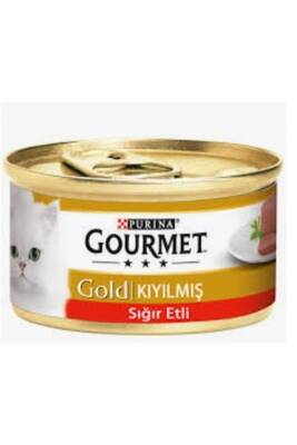 Gourmet - Gourmet Gold Kıyılmış Sığır Etli Konserve Yetişkin Kedi Maması 85 G