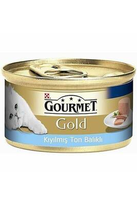 Gourmet Gold Kıyılmış Ton Balıklı Konserve Yetişkin Kedi Maması 85 G