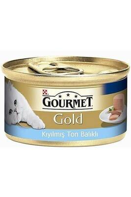 Gourmet Gold Kıyılmış Ton Balıklı Konserve Yetişkin Kedi Maması 85 G