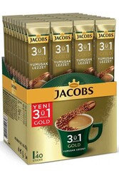 jacobs - Jacobs 3'ü 1 Arada Gold Yumuşak İçim Karışım Kahve 40 x 18 G