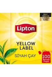 Lipton - Lipton Yellow Label Siyah Süzen Bardak Poşet Çay 100 x 2 G