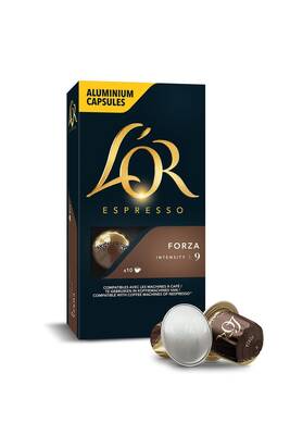 L'or Forza Intensity 9 Nespresso Uyumlu Alüminyum Kapsül Kahve 10 Adet