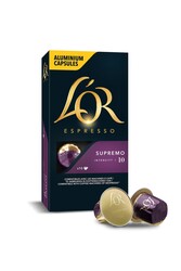 L'or - L'or Supremo Intensity 10 Nespresso Uyumlu Alüminyum Kapsül Kahve 10 Adet