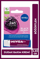 Nivea - Nivea Böğürtlen Dudak Bakım Kremi Ve Parlatıcısı 4.8 G