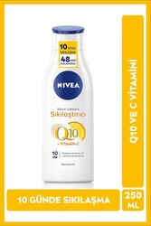 Nivea - Nivea Sıkılaştırıcı Vücut Losyonu Q10 + C Vitamini 250ml, 48 Saat Vücut Nemlendirme, 10 Günde Sıkılaşma, Normal Ciltler için, Vücut Bakım