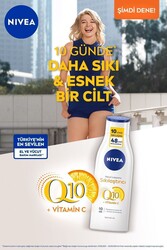 Nivea Sıkılaştırıcı Vücut Losyonu Q10 + C Vitamini 250ml, 48 Saat Vücut Nemlendirme, 10 Günde Sıkılaşma, Normal Ciltler için, Vücut Bakım - Thumbnail