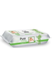 Pure Baby - Pure Baby Organik Bambu Özlü Islak Havlu 90'lı