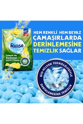 Rinso Limon ve Karbonat Renkliler ve Beyazlar için Toz Çamaşır Deterjanı 53 Yıkama 8 Kg - Thumbnail