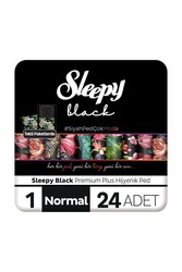 SLEEPY - Sleepy Black Premium Plus Hijyenik Ped Normal 24 Adet Ped