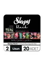 SLEEPY - Sleepy Black Premium Plus Hijyenik Ped Uzun 20 Adet Ped