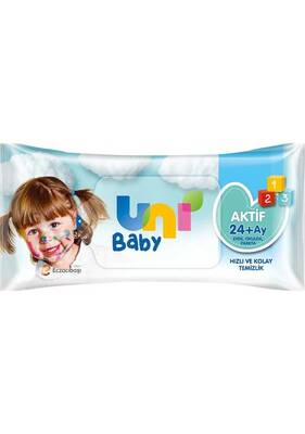 UNİ BABY - Uni Baby Aktif Islak Mendil 52'Li