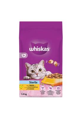 Whiskas - Whiskas Tavuklu Kısırlaştırılmış Yetişkin Kedi Maması 1400 G