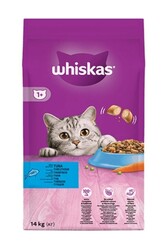 Whiskas - Whiskas Ton Balıklı ve Sebzeli Yetişkin Kedi Maması 14 Kg